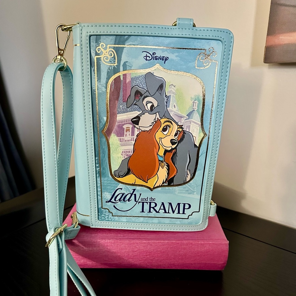 Loungefly Disney Lady and the Tramp Crossbody/Backpack Bag